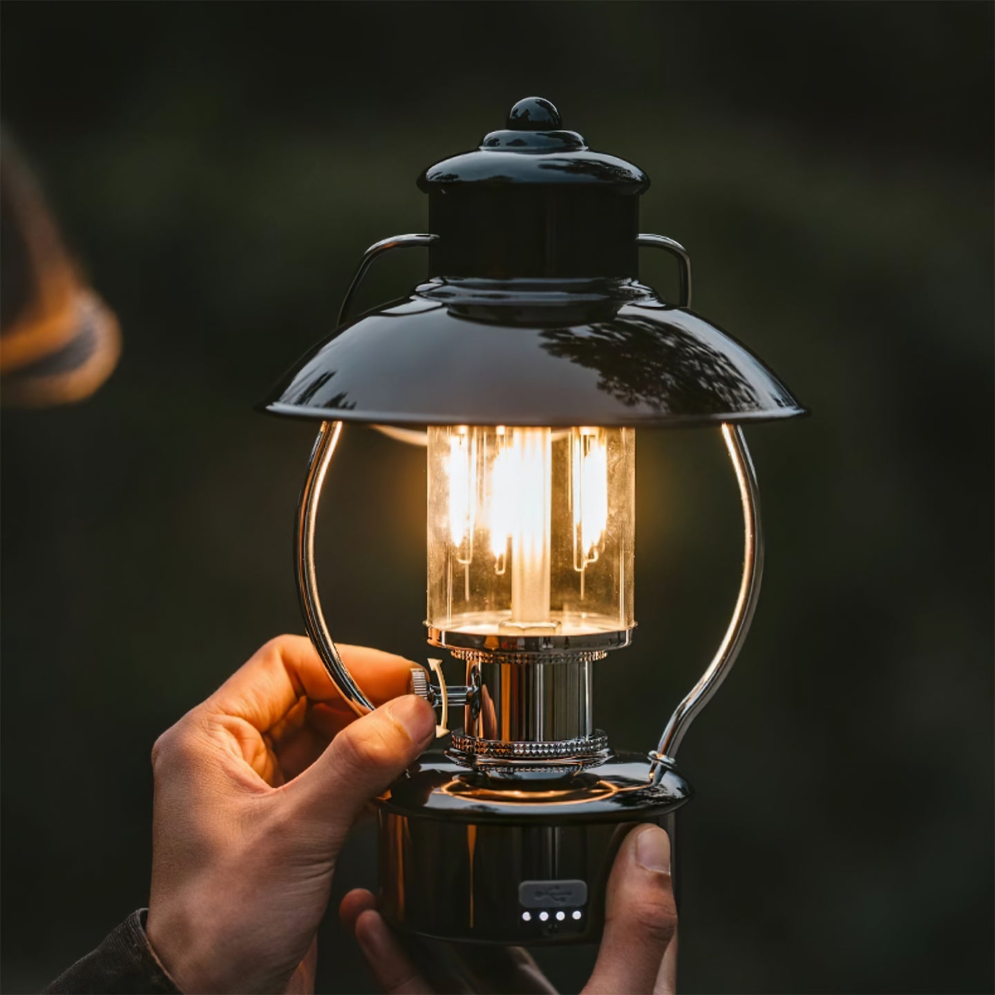 Weather-Resistant Outdoor Table Lamp with Integrated LED – 35cm Height 9