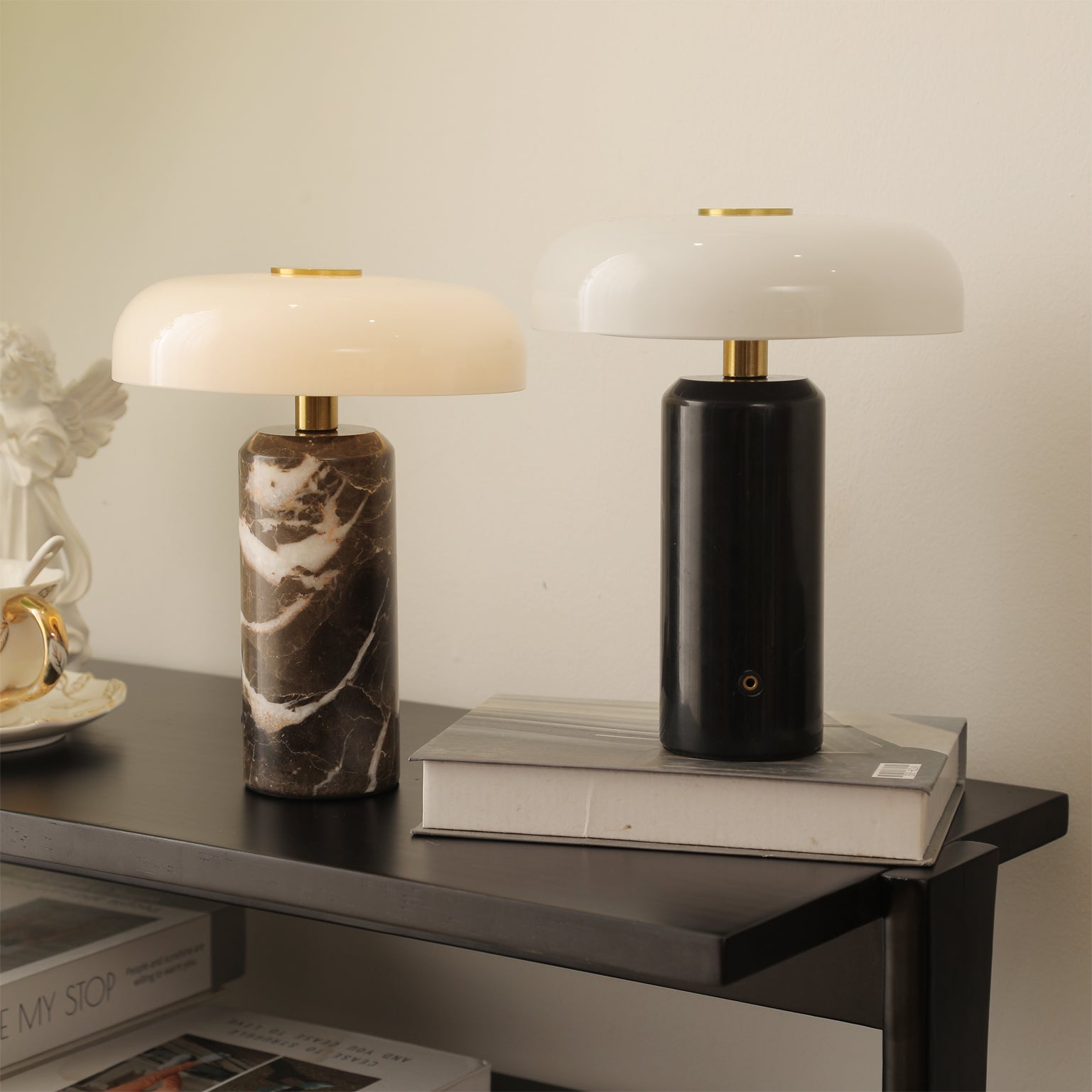 Nico Marble Table Lamp with Adjustable Color Temperatures – Modern Design 4