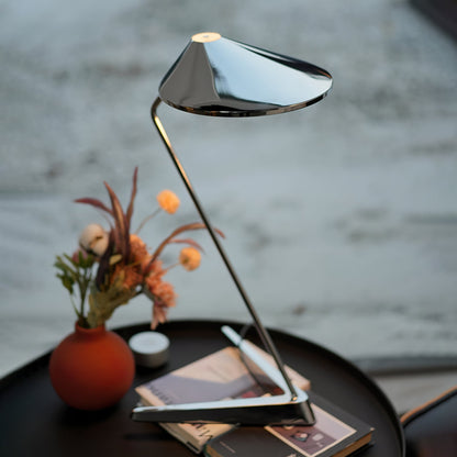 Modern Cone-Shaped Table Lamp with Touch Control – Metal and Acrylic Design for Bedroom or Living Room 2