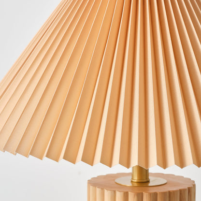 Elegant Nora Table Lamp with Wooden Base and Modern Design – 35cm Diameter 8