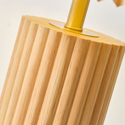 Elegant Nora Table Lamp with Wooden Base and Modern Design – 35cm Diameter 9