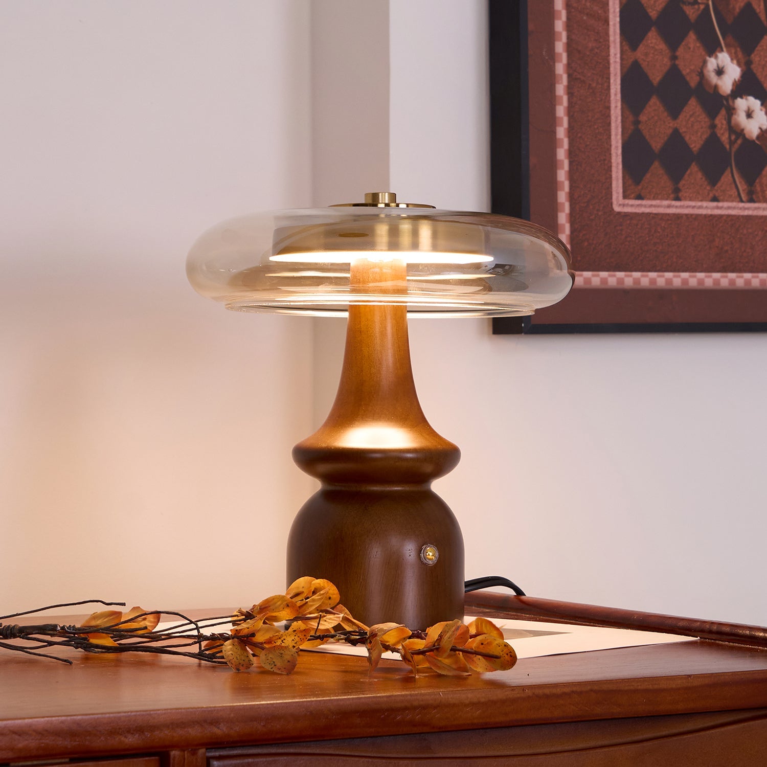 Modern Table Lamp with Adjustable Color Temperatures – Elegant Brown Finish for Bedroom or Living Room 4