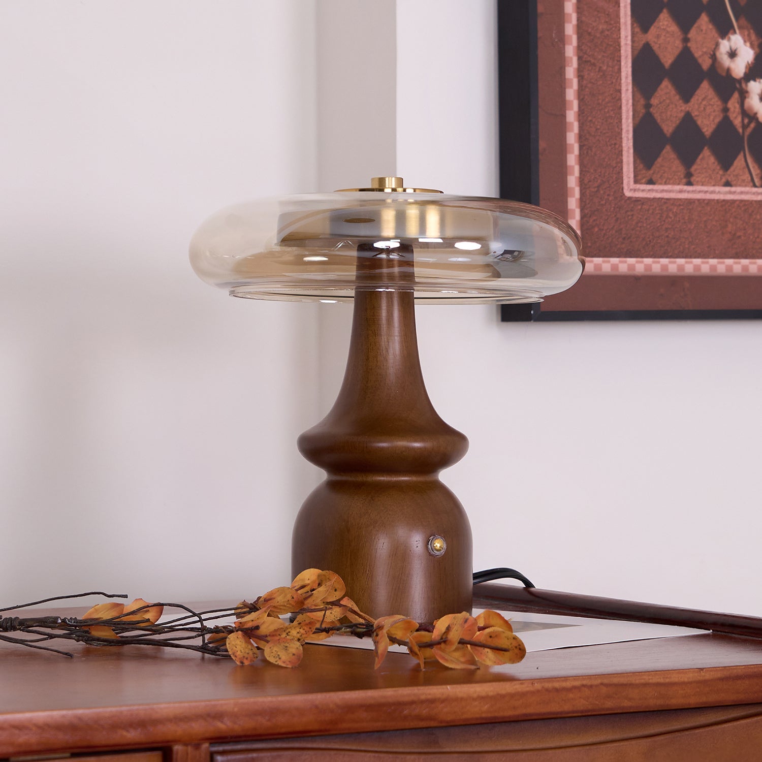 Modern Table Lamp with Adjustable Color Temperatures – Elegant Brown Finish for Bedroom or Living Room 6