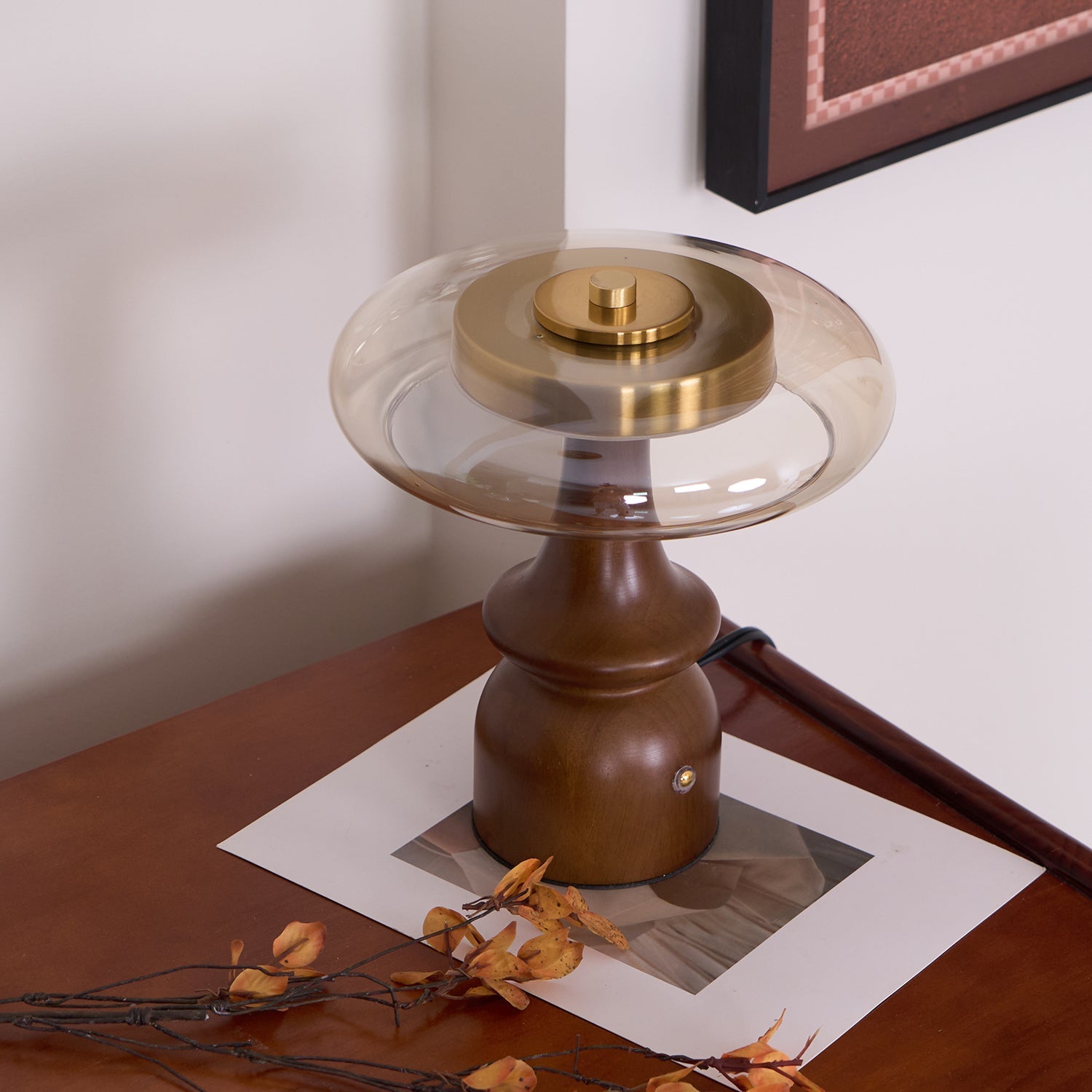 Modern Table Lamp with Adjustable Color Temperatures – Elegant Brown Finish for Bedroom or Living Room 7