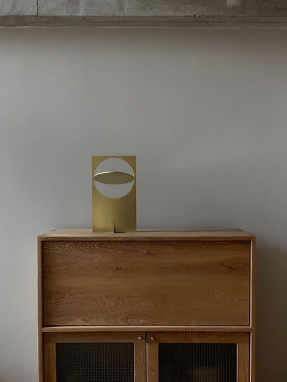 Modern Table Lamp with Integrated LED – Minimalist Design in Gray Black 9