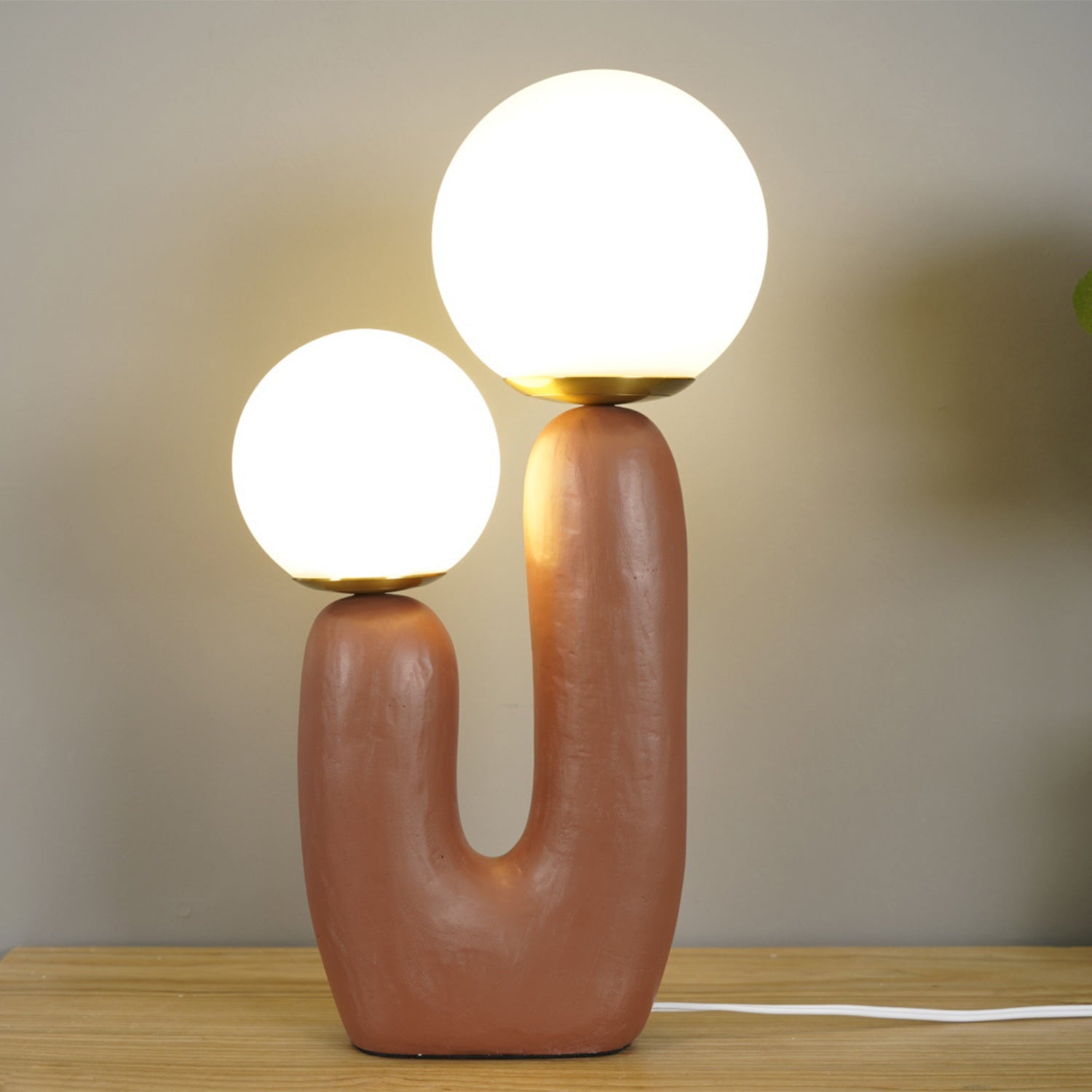 Contemporary Indoor Table Lamp with LED Compatibility – 10.2 Diameter, Multiple Colors 3