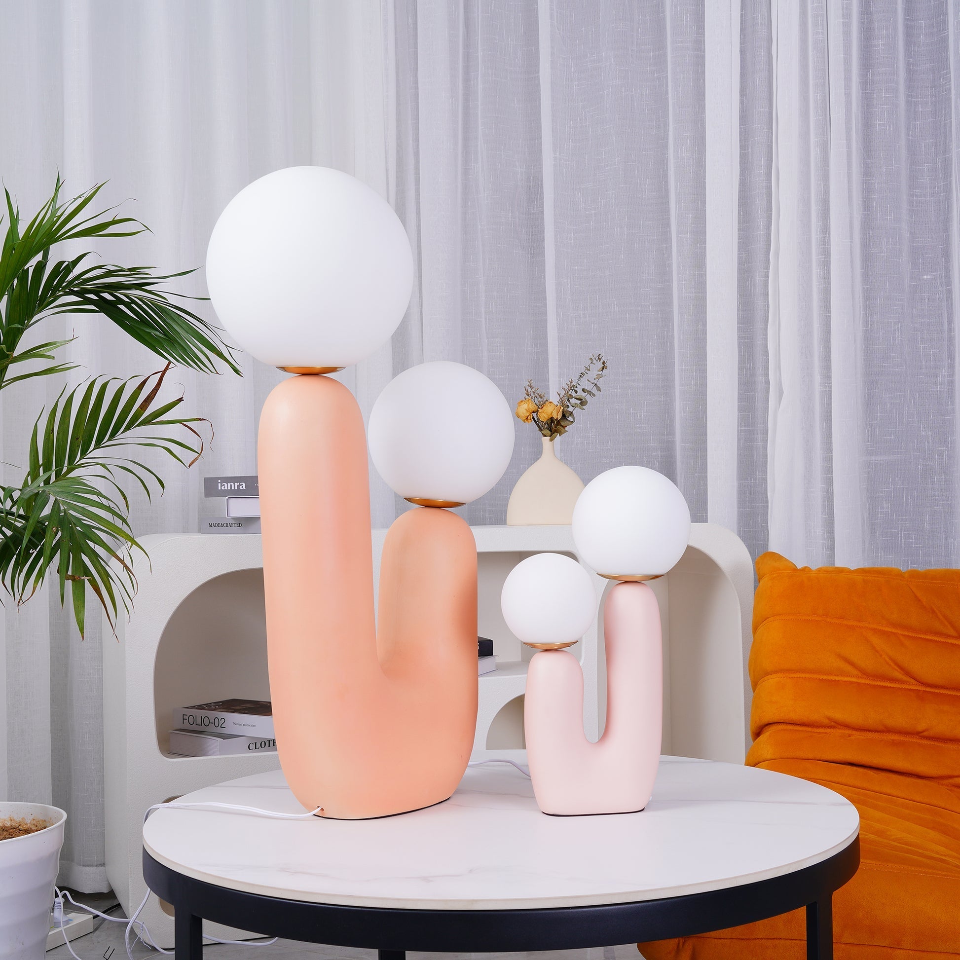 Contemporary Table Lamp for Living Room or Bedroom – LED Compatible, 10.2 Diameter, 16.5 Height 11