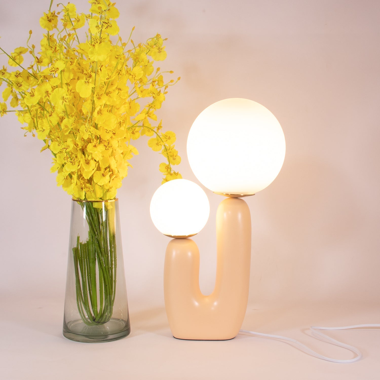 Contemporary Table Lamp for Living Room or Bedroom – LED Compatible, 10.2 Diameter, 16.5 Height 4