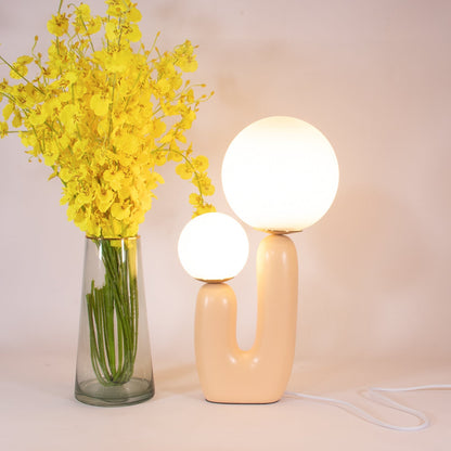 Contemporary Table Lamp for Living Room or Bedroom – LED Compatible, 10.2 Diameter, 16.5 Height 4