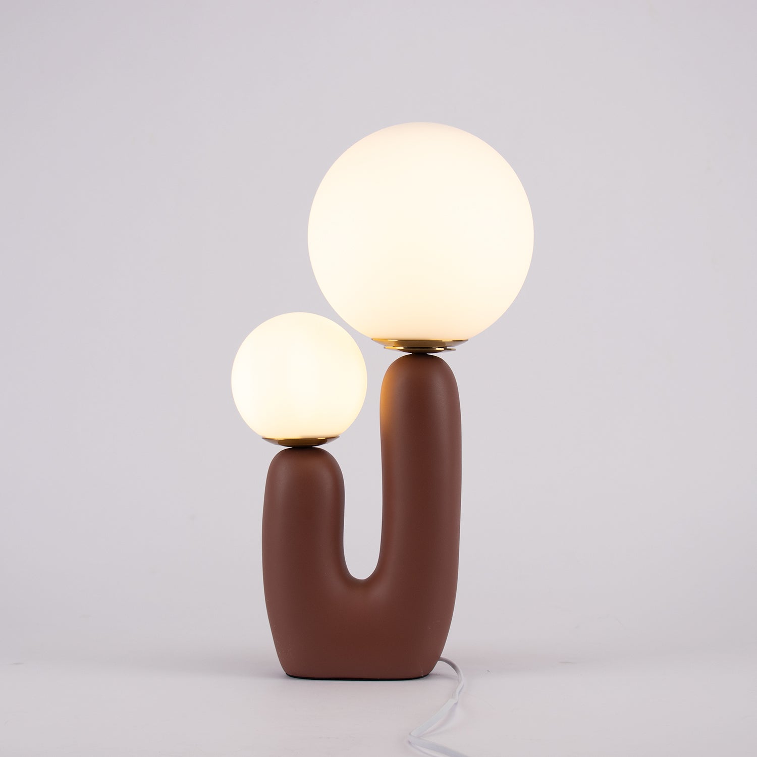 Contemporary Table Lamp for Living Room or Bedroom – LED Compatible, 10.2 Diameter, 16.5 Height 9