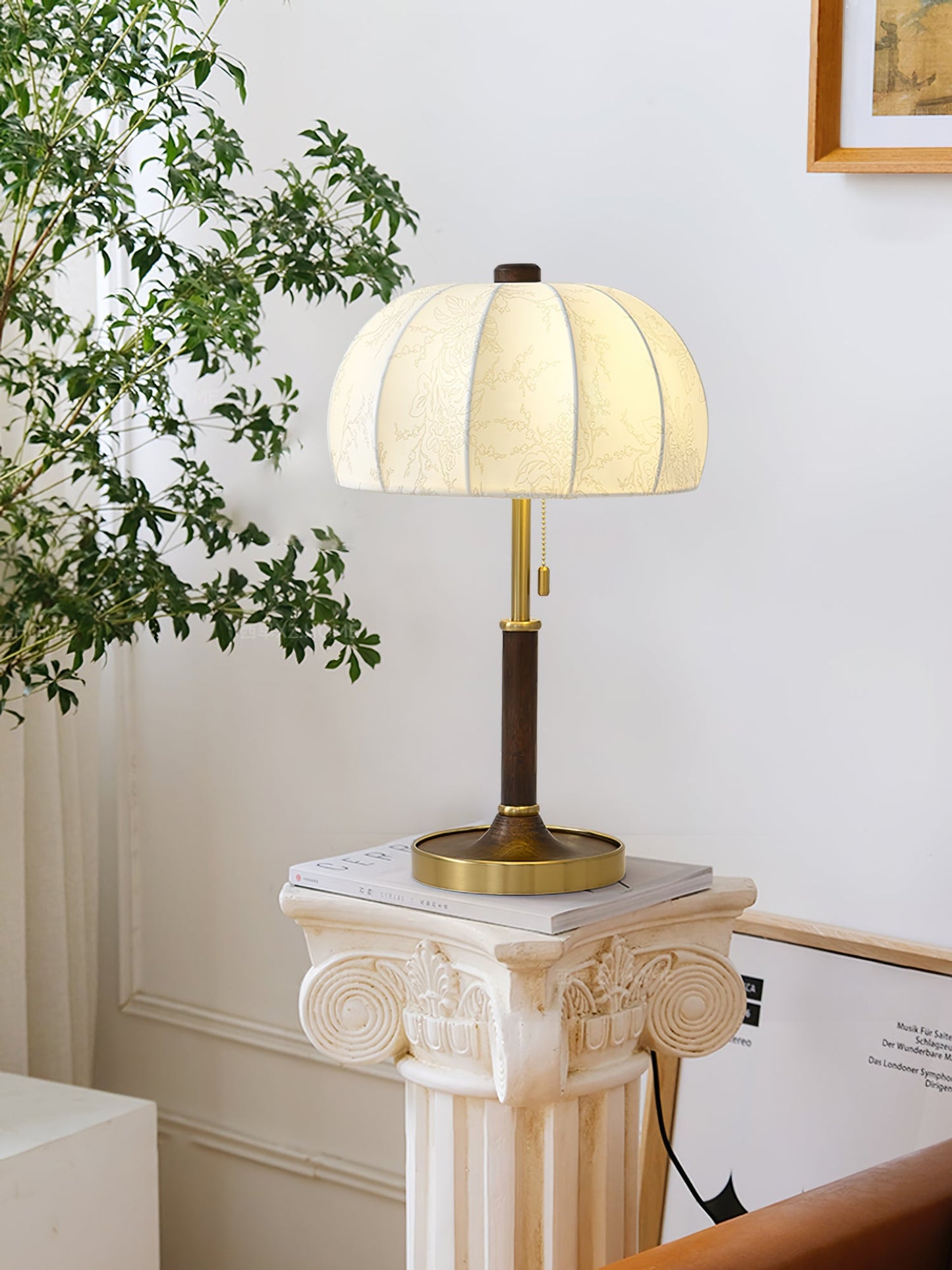 Elegant Fabric Table Lamp with Unique Shade – Ideal for Bedroom and Living Room Use 6