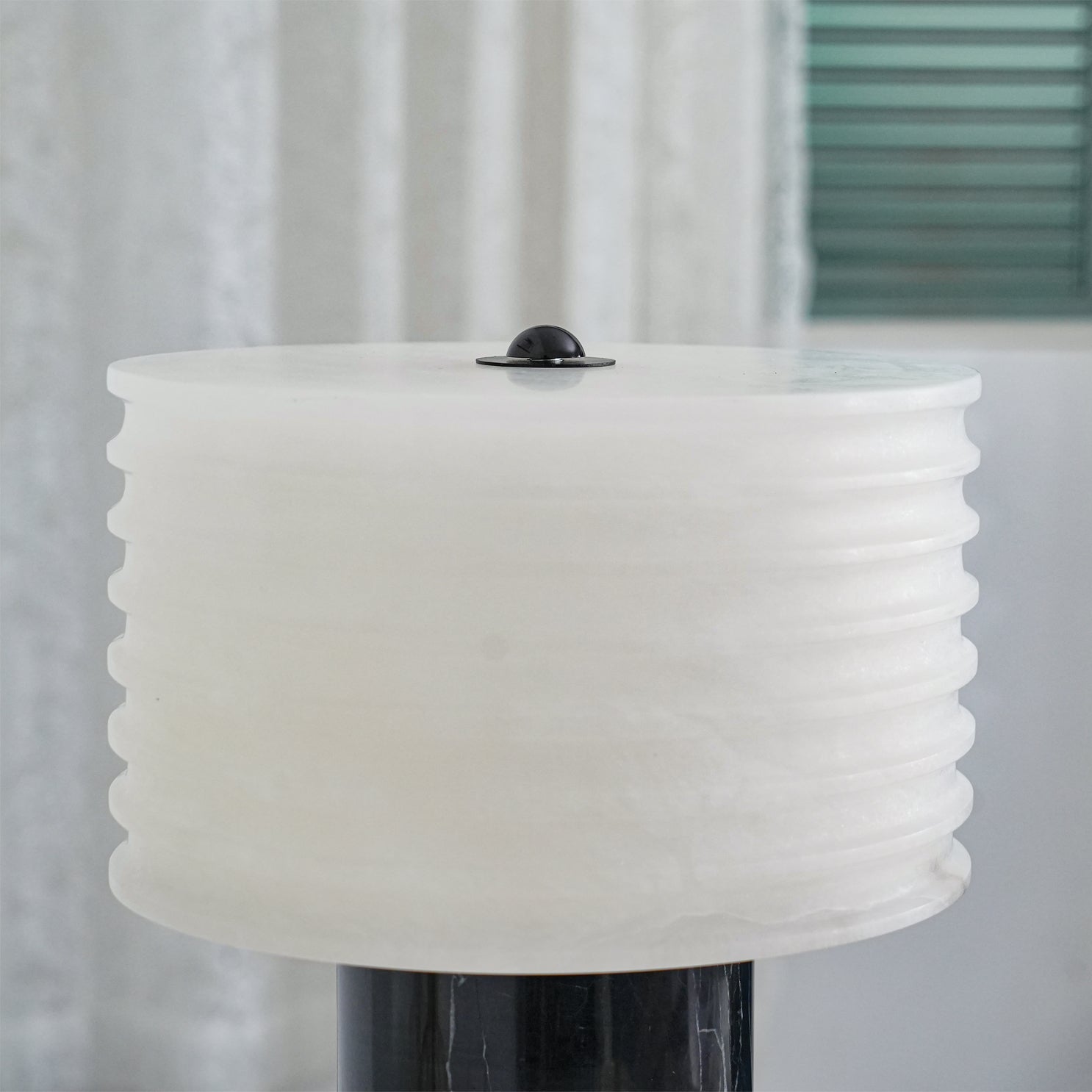 Elegant Contemporary Table Lamp with Marble Base and Alabaster Shade – 10.2 Diameter 8