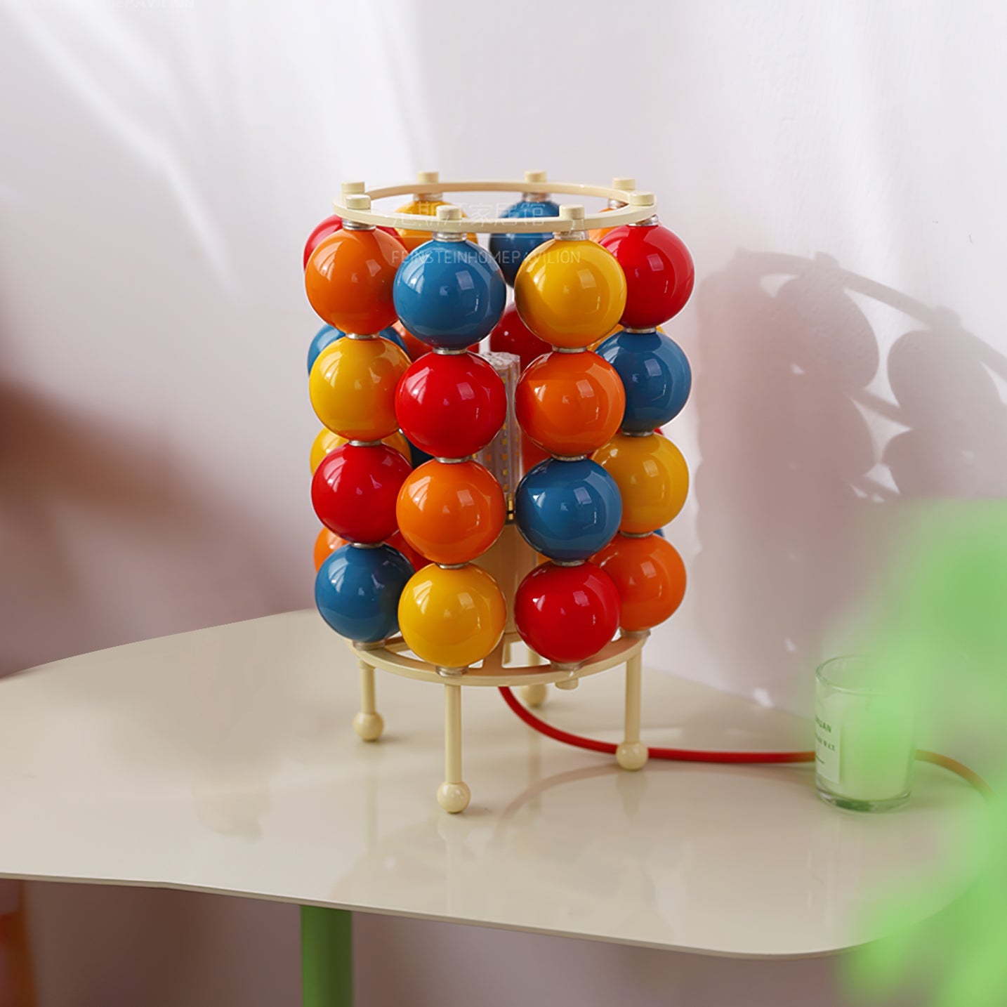 Modern Spherical Table Lamp with LED Compatibility – 19cm Diameter 5