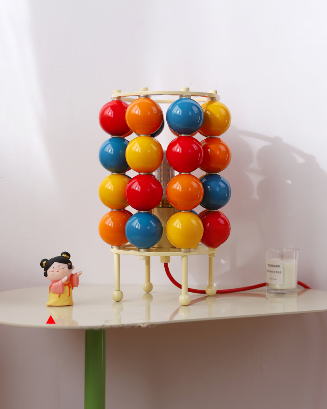 Modern Spherical Table Lamp with LED Compatibility – 19cm Diameter 8