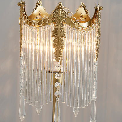 Modern Table Lamp with Unique Design and Soft Lighting – Gold and Clear Finish 6