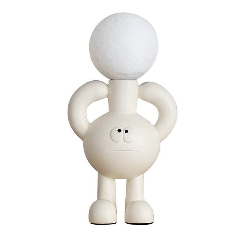 3D Printed Resin Robot Table Lamp – Cute Bedside Desk Lamp with LED Compatibility 1