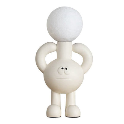 3D Printed Resin Robot Table Lamp – Cute Bedside Desk Lamp with LED Compatibility 1