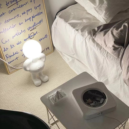 3D Printed Resin Robot Table Lamp – Cute Bedside Desk Lamp with LED Compatibility 6