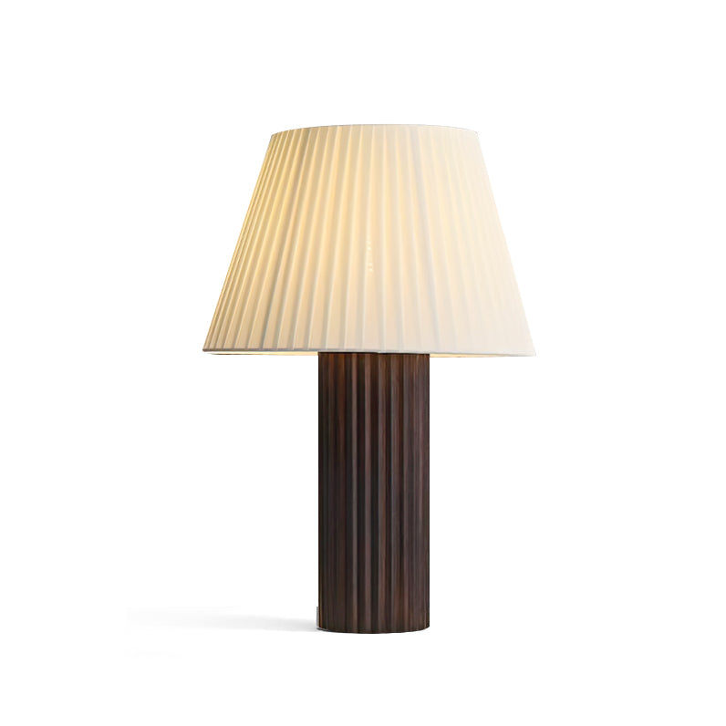 Wooden Table Lamp with Fabric Shade – Elegant Minimalist Design for Home and Office 10