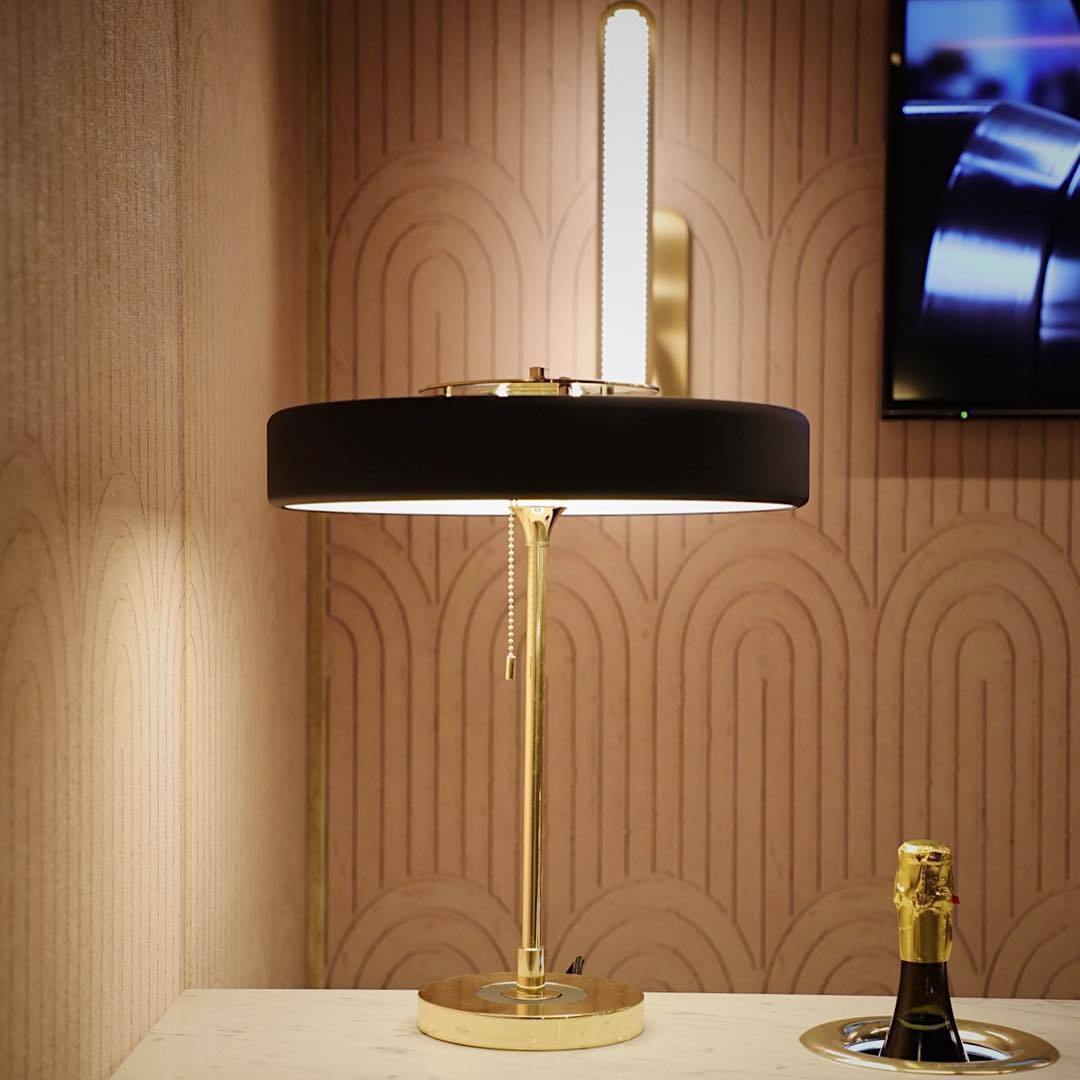Contemporary Table Lamp with Acrylic Diffuser – Metal Base for Living Room or Bedroom 3