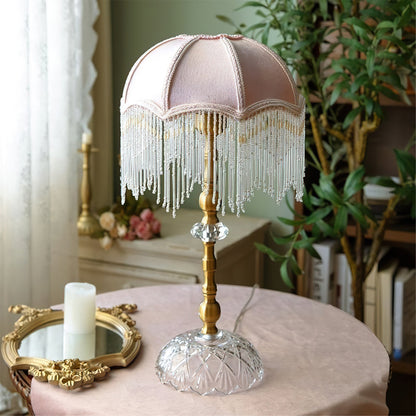 Stylish Table Lamp with Fabric Shade and Modern Design – Green and Gold Finish 4