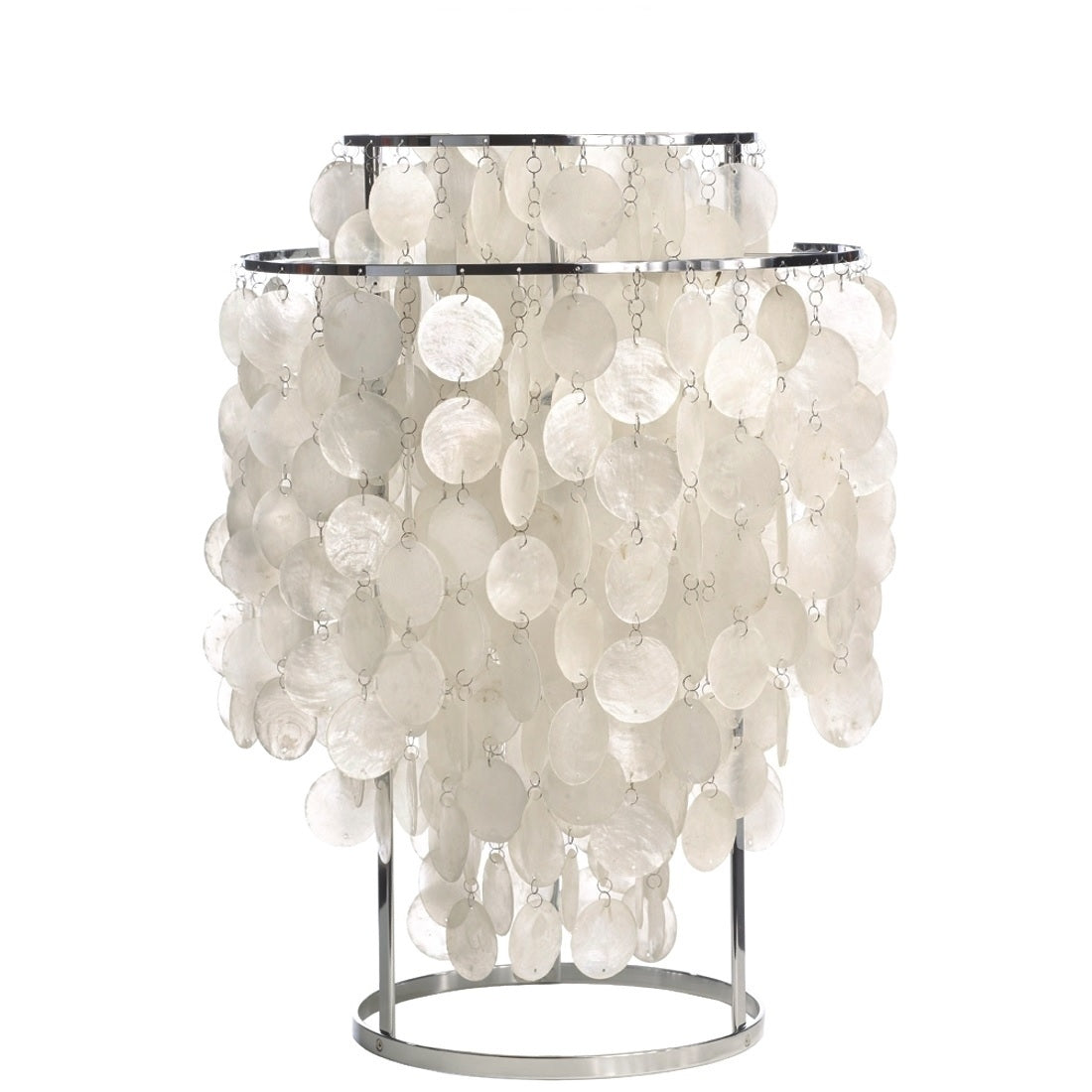 Seashells Table Lamp with Natural Mother of Pearl – Elegant Bedroom Lighting Fixture 1