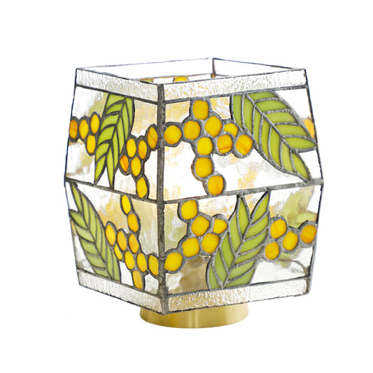 Artistic Stained Glass Table Lamp – Nature-Inspired Design for Bedroom or Living Room 1
