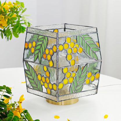 Artistic Stained Glass Table Lamp – Nature-Inspired Design for Bedroom or Living Room 6