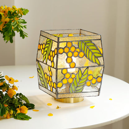 Artistic Stained Glass Table Lamp – Nature-Inspired Design for Bedroom or Living Room 7