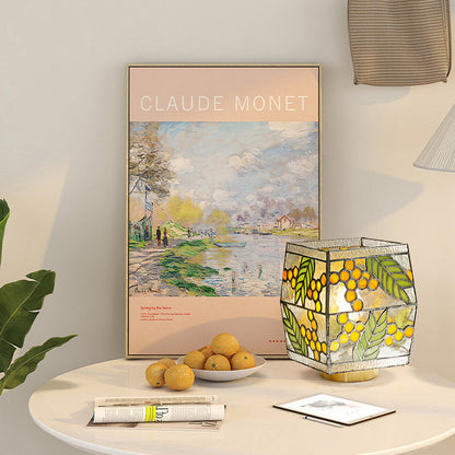 Artistic Stained Glass Table Lamp – Nature-Inspired Design for Bedroom or Living Room 9
