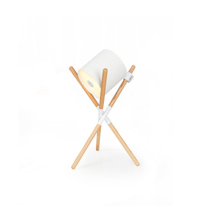 Eco-Friendly Table Lamp with Wood and Metal Design – Stylish Bedside or Desk Lighting 2