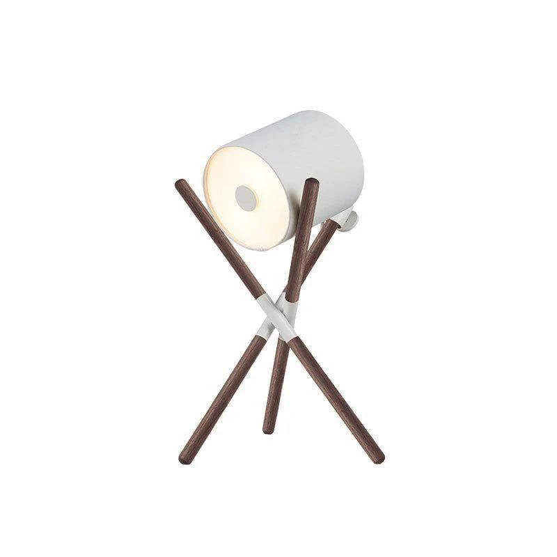 Eco-Friendly Table Lamp with Wood and Metal Design – Stylish Bedside or Desk Lighting 11