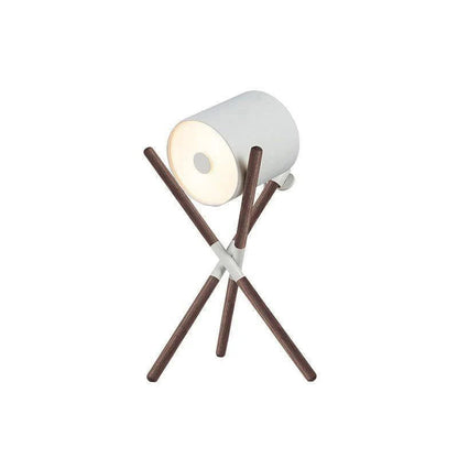 Eco-Friendly Table Lamp with Wood and Metal Design – Stylish Bedside or Desk Lighting 11