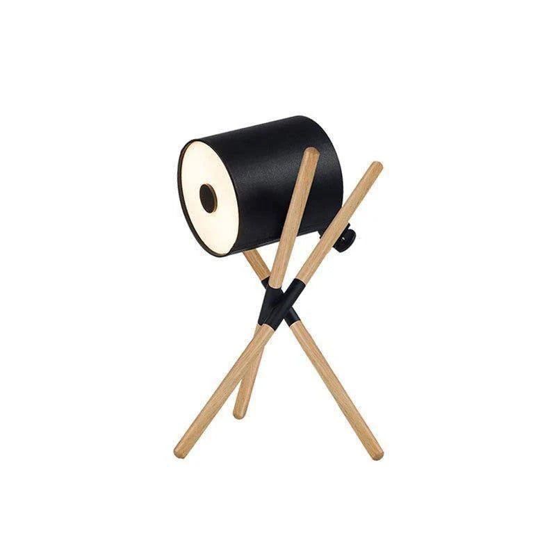 Eco-Friendly Table Lamp with Wood and Metal Design – Stylish Bedside or Desk Lighting 10