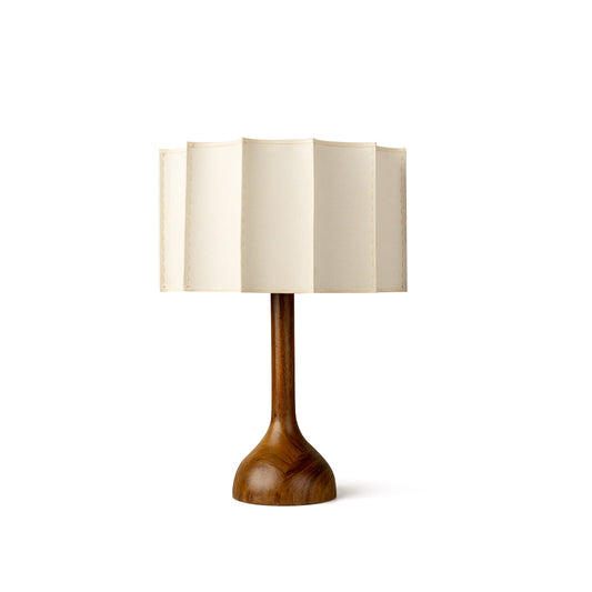 Sierra Table Lamp with Wooden Base and Fabric Shade – Cozy Indoor Lighting 1