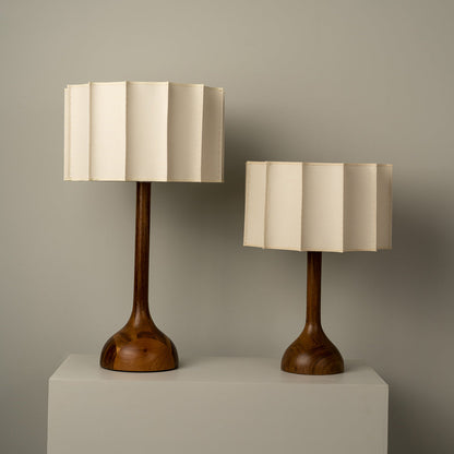 Sierra Table Lamp with Wooden Base and Fabric Shade – Cozy Indoor Lighting 9