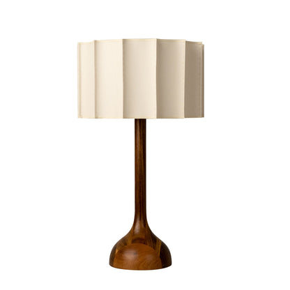 Sierra Table Lamp with Wooden Base and Fabric Shade – Cozy Indoor Lighting 10