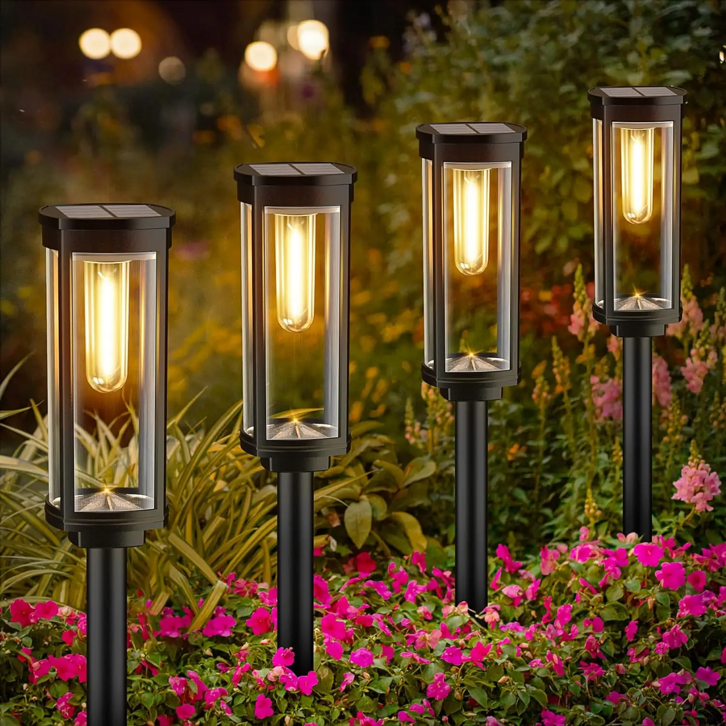 Solar Lanterns for Garden - Eco-Friendly Outdoor Solar Lanterns, 4-Pack 1