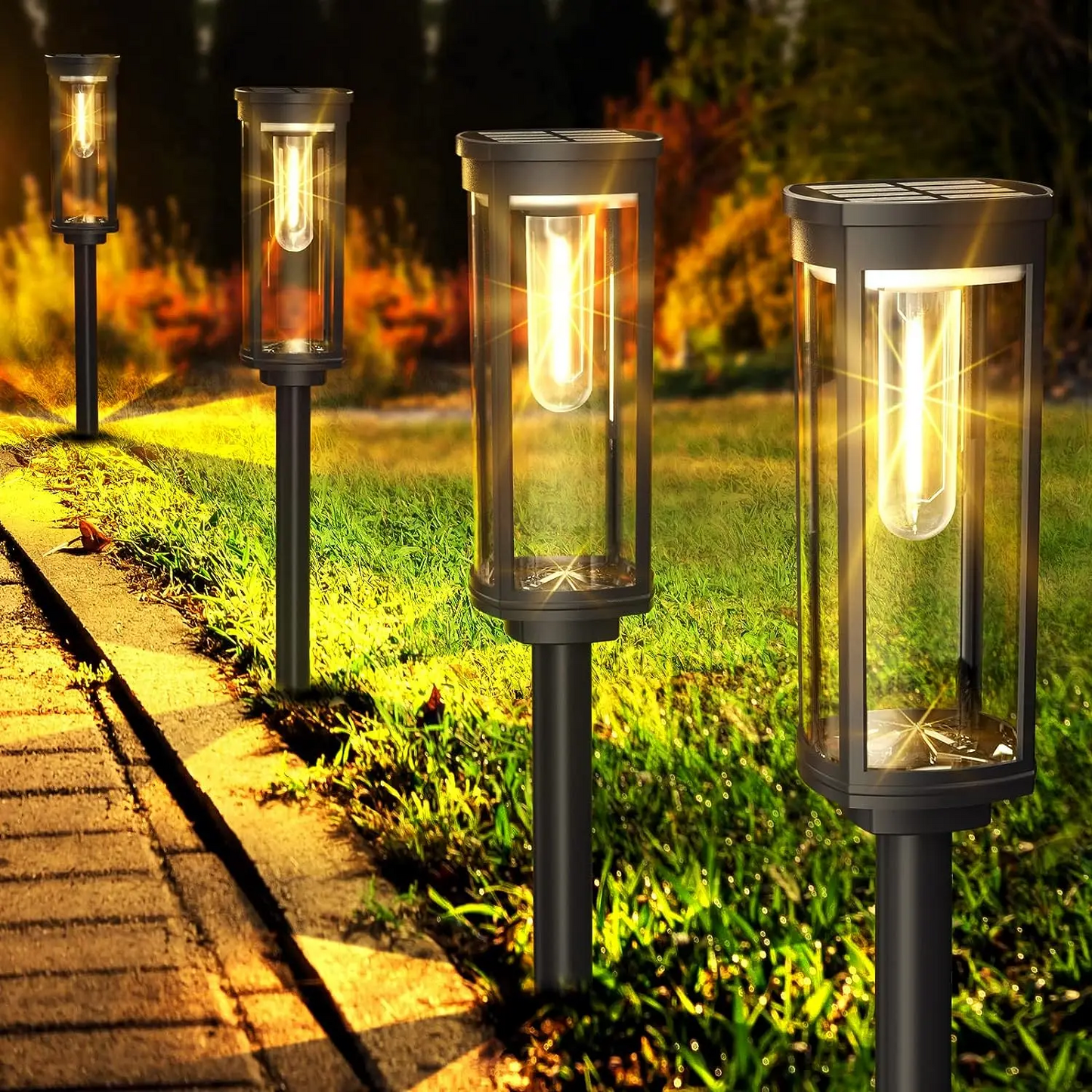 Solar Lanterns for Garden - Eco-Friendly Outdoor Solar Lanterns, 4-Pack 2