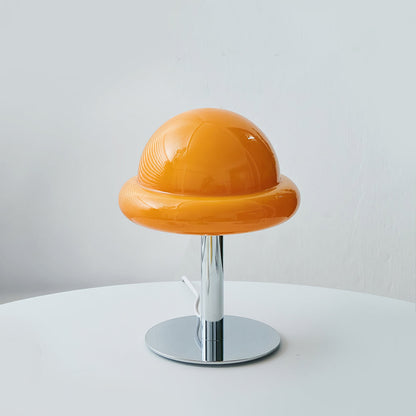 Modern Glass Table Lamp with Integrated LED – Stylish Mushroom Design 1