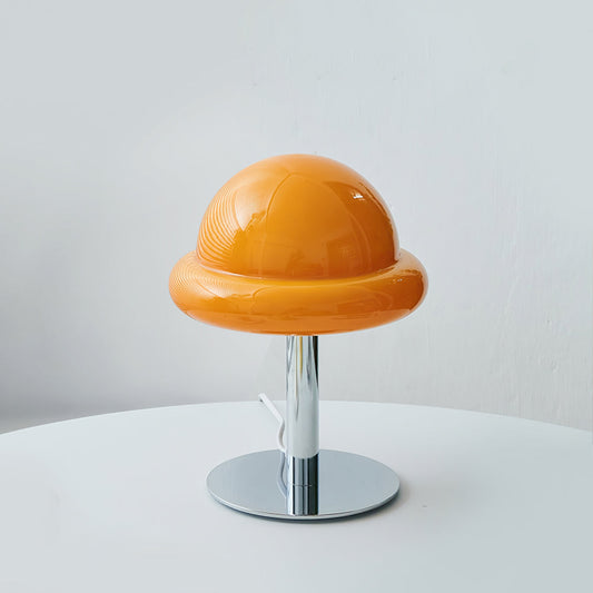 Modern Glass Table Lamp with Integrated LED – Stylish Mushroom Design 1