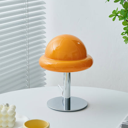 Modern Glass Table Lamp with Integrated LED – Stylish Mushroom Design 3