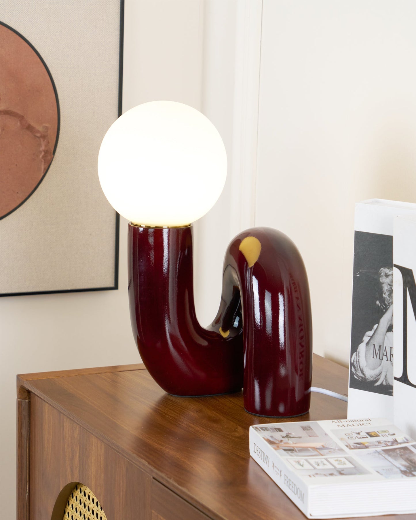 Elegant Spiral Glass Table Lamp – Stylish Indoor Lighting Fixture 11