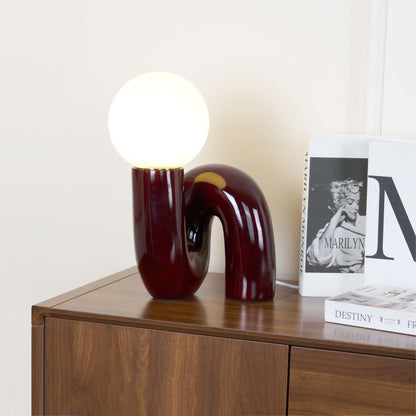 Elegant Spiral Glass Table Lamp – Stylish Indoor Lighting Fixture 4