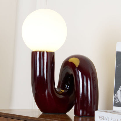 Elegant Spiral Glass Table Lamp – Stylish Indoor Lighting Fixture 9