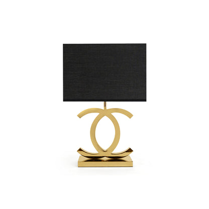 Modern Stainless Steel Table Lamp with Fabric Shade – Nordic Design for Bedroom or Living Room 1
