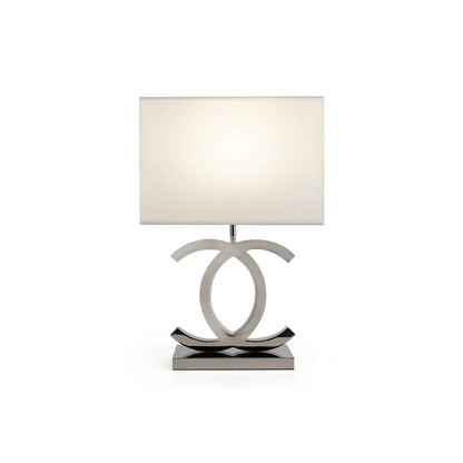 Modern Stainless Steel Table Lamp with Fabric Shade – Nordic Design for Bedroom or Living Room 12