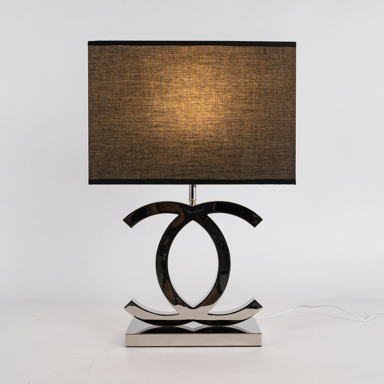 Modern Stainless Steel Table Lamp with Fabric Shade – Nordic Design for Bedroom or Living Room 4