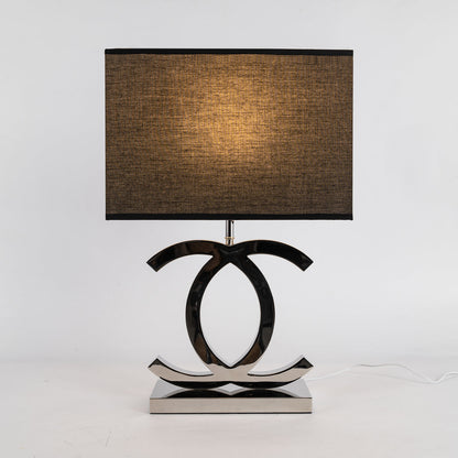 Modern Stainless Steel Table Lamp with Fabric Shade – Nordic Design for Bedroom or Living Room 4