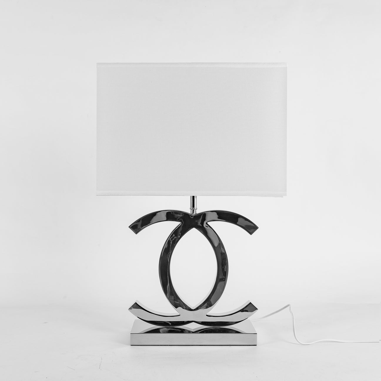 Modern Stainless Steel Table Lamp with Fabric Shade – Nordic Design for Bedroom or Living Room 5